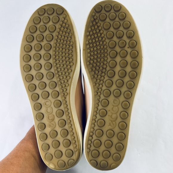 Ecco Soft 7 Shoes Womens EU 39/8-8.5 US Pink Leather Casual Comfort Sneakers - Picture 11 of 16